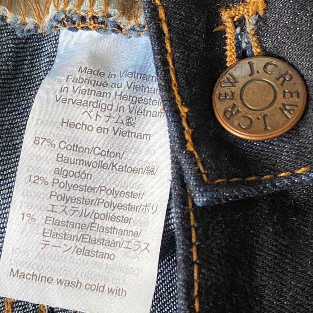 J. Crew Mercantile Women's Skinny Jeans Size 26 Actual 28X29 Dark Wash Stretch - Picture 13 of 16